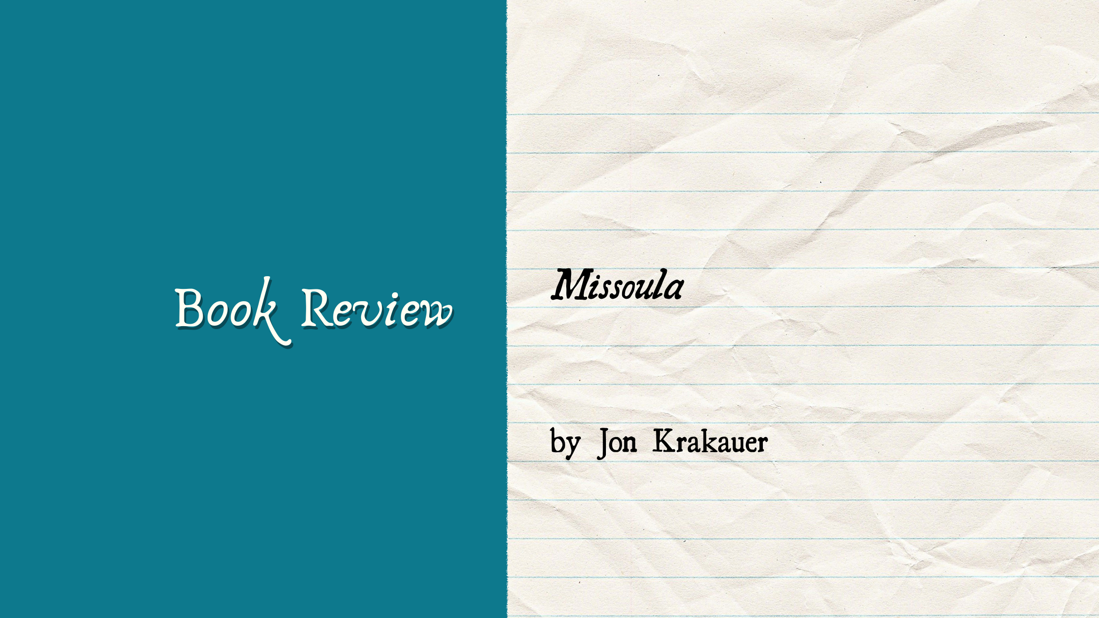 Book Review: Missoula